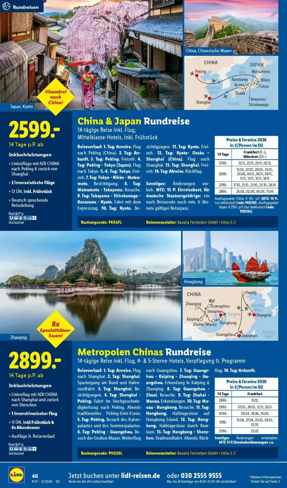 Lidl Reisen Prospekt (ab 31.01.2026) zum Blättern - Seite 46