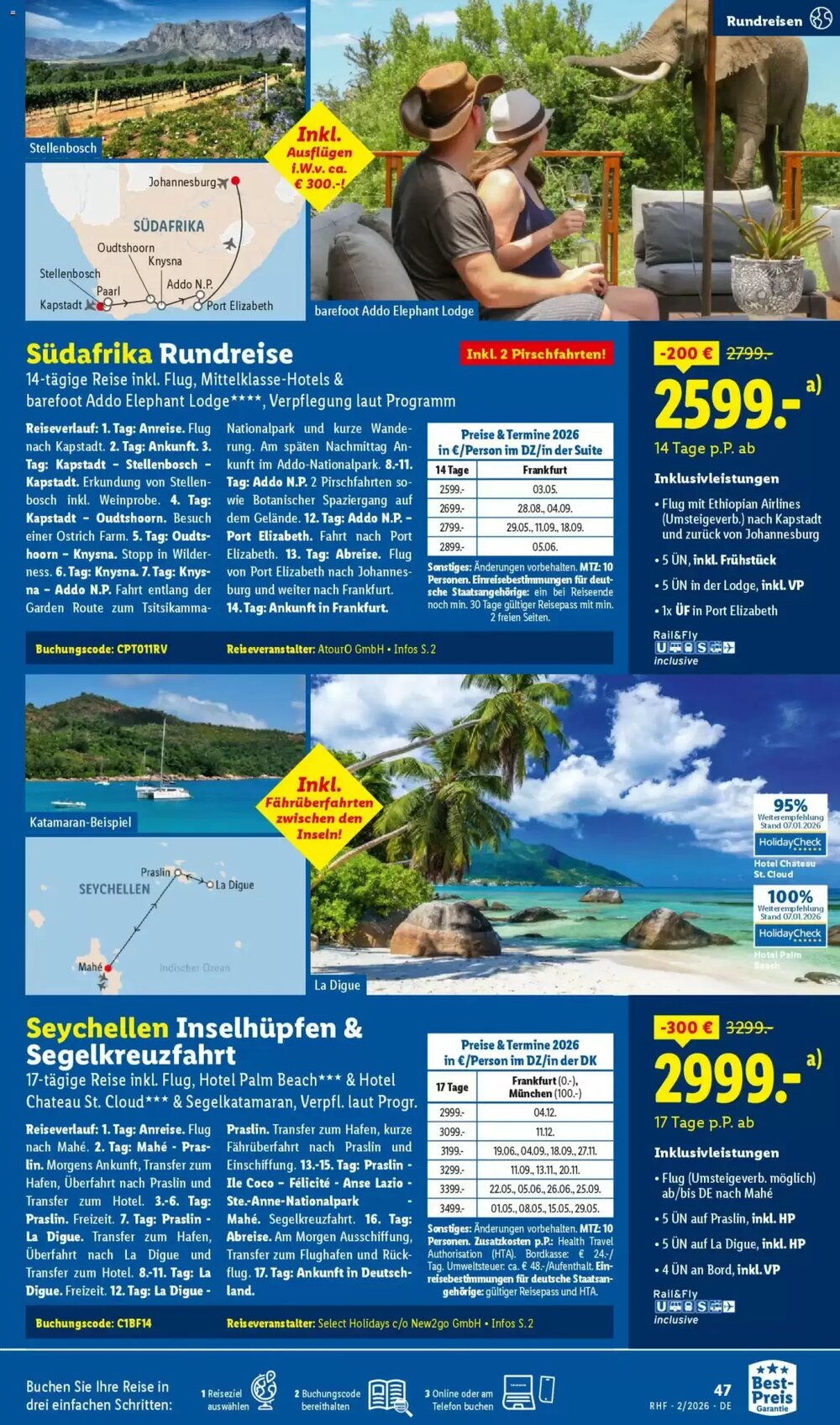 Lidl Reisen Prospekt (ab 31.01.2026) zum Blättern - Seite 47
