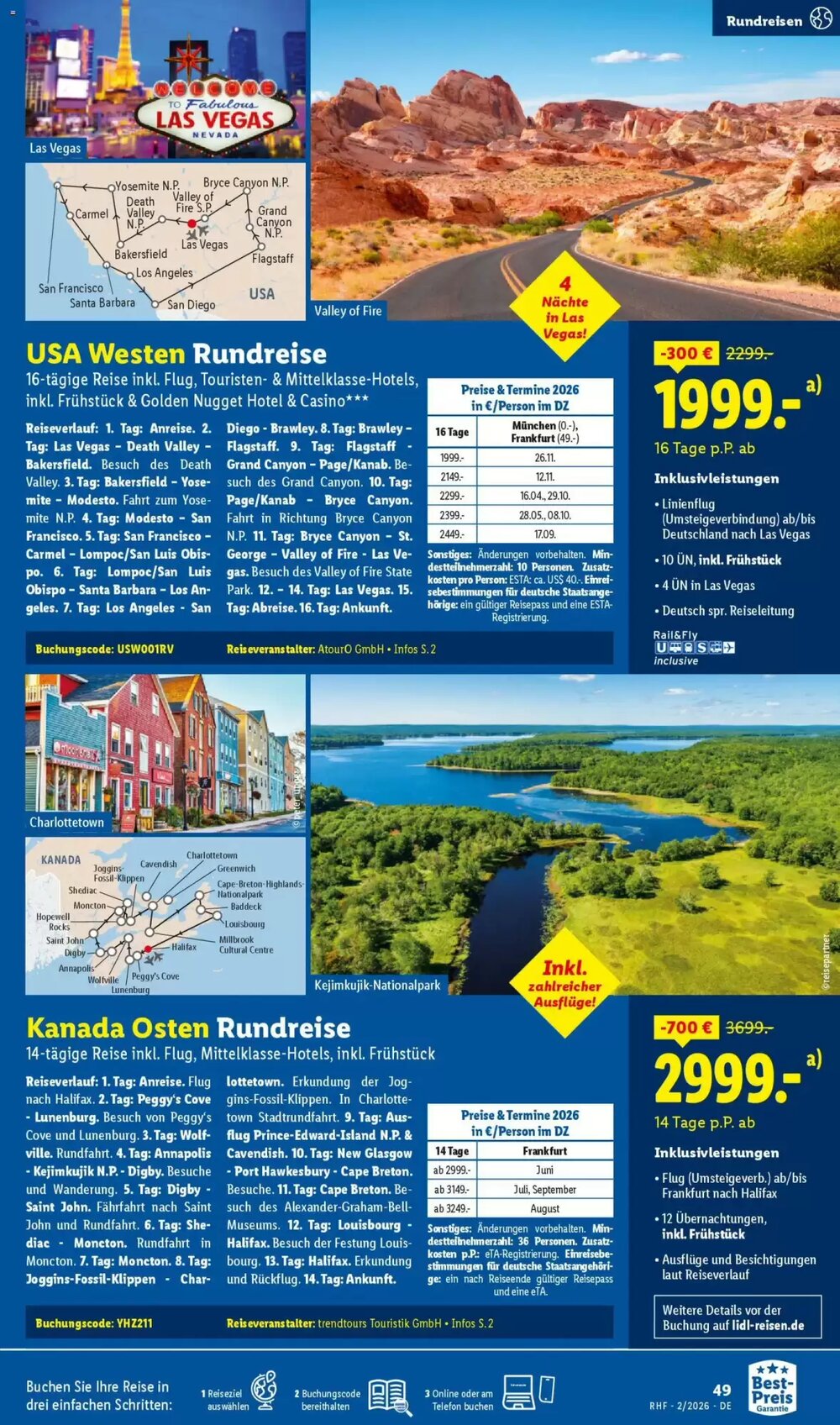 Lidl Reisen Prospekt (ab 31.01.2026) zum Blättern - Seite 49