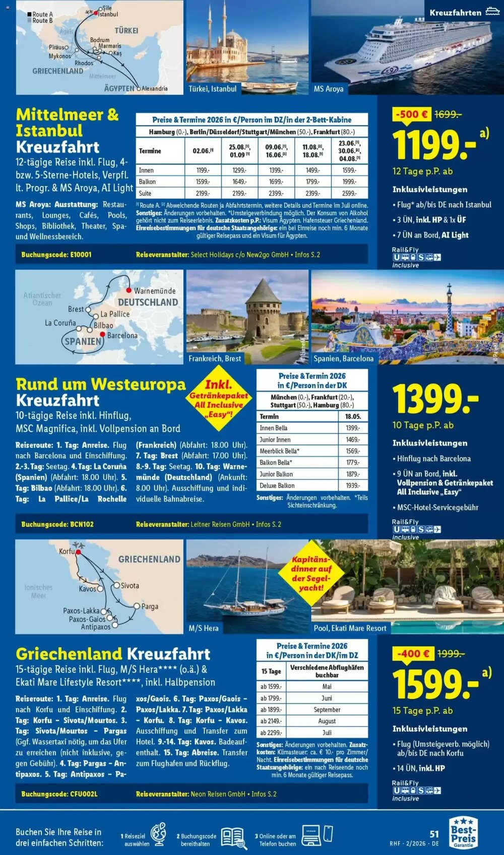 Lidl Reisen Prospekt (ab 31.01.2026) zum Blättern - Seite 51