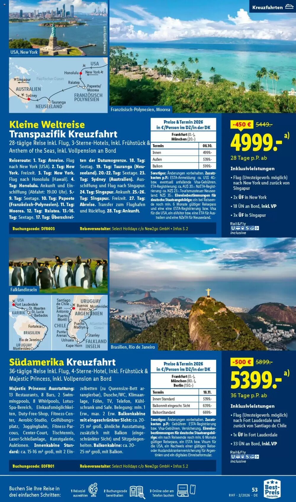 Lidl Reisen Prospekt (ab 31.01.2026) zum Blättern - Seite 53