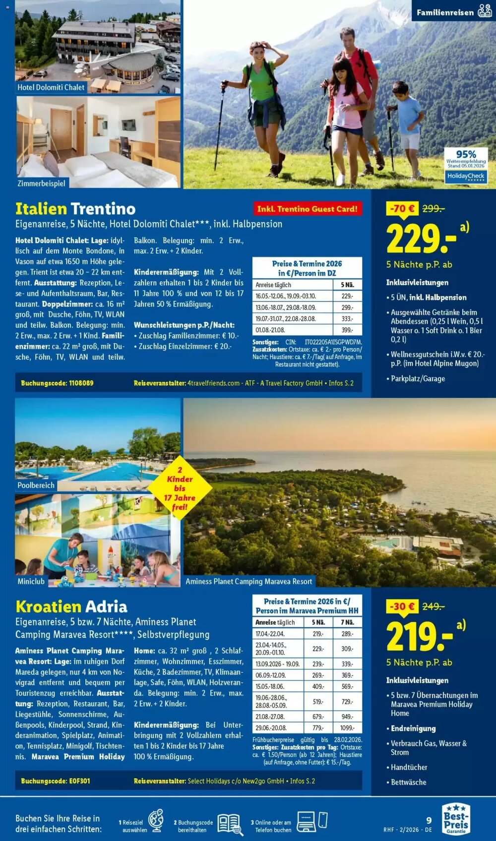 Lidl Reisen Prospekt (ab 31.01.2026) zum Blättern - Seite 9
