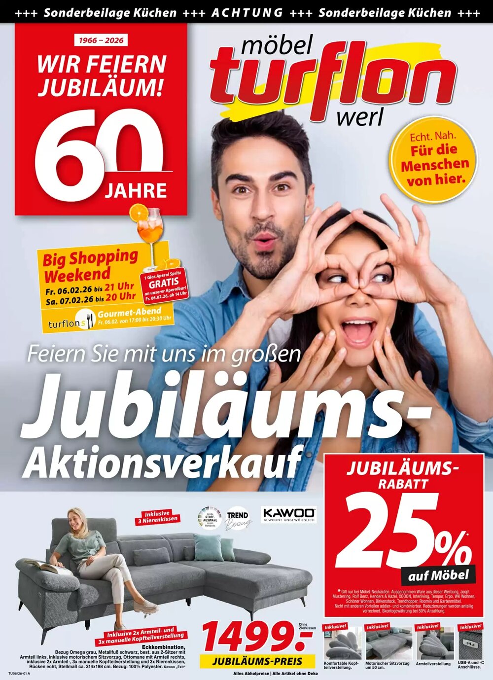 Möbel Turflon Prospekt (ab 31.01.2026) zum Blättern - Seite 1