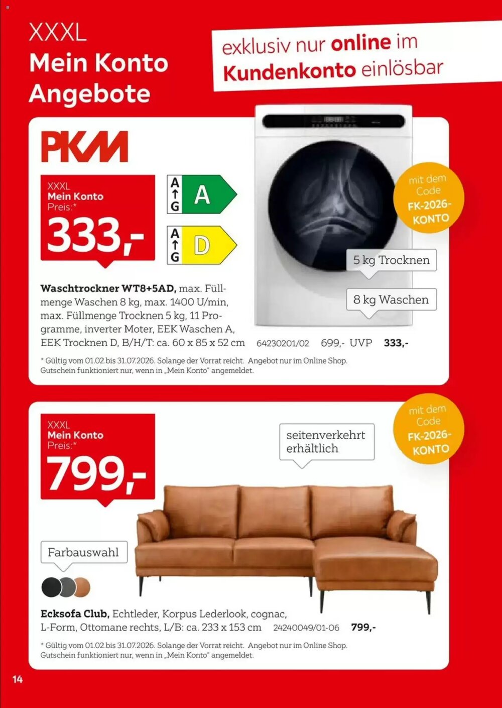 XXXLutz Prospekt (ab 01.02.2026) zum Blättern - Seite 14