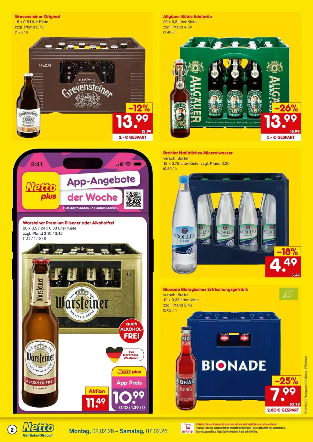 Netto Getränke Discount Prospekt (ab 01.02.2026) zum Blättern - Seite 2
