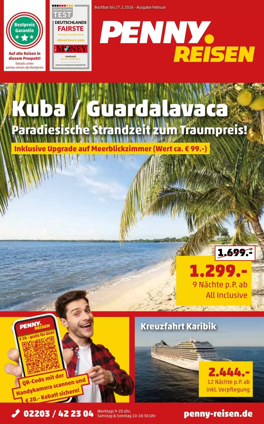 Penny Reisen Prospekt (ab 01.02.2026) zum Blättern - Seite 1