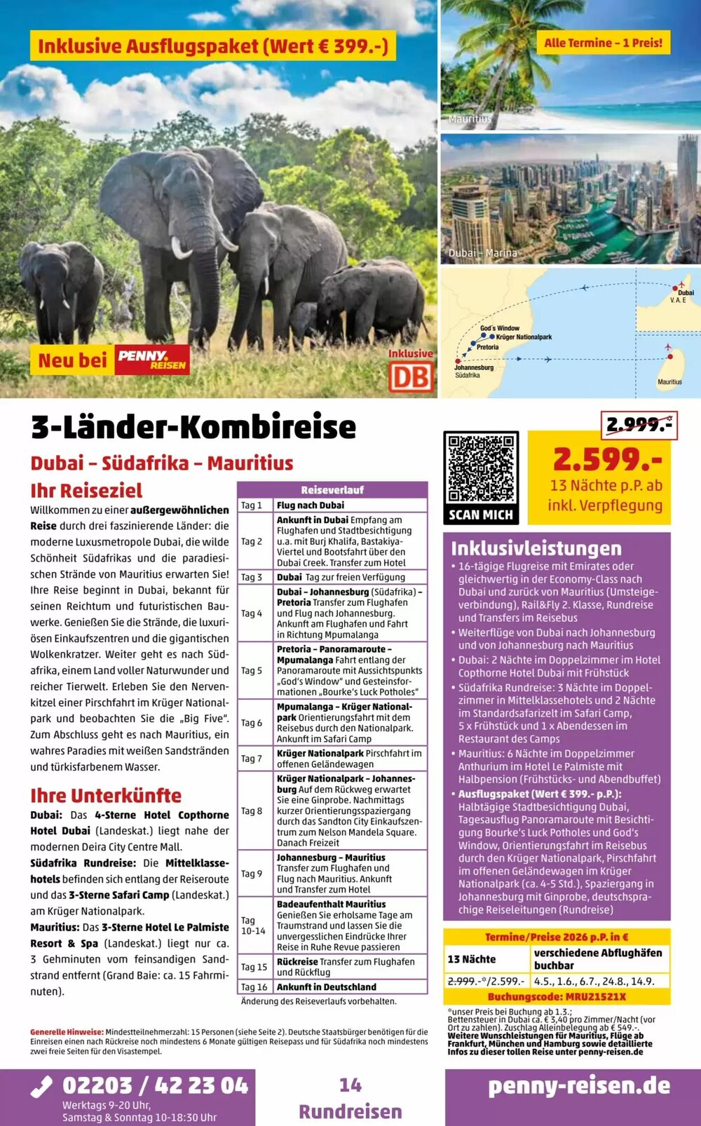 Penny Reisen Prospekt (ab 01.02.2026) zum Blättern - Seite 14