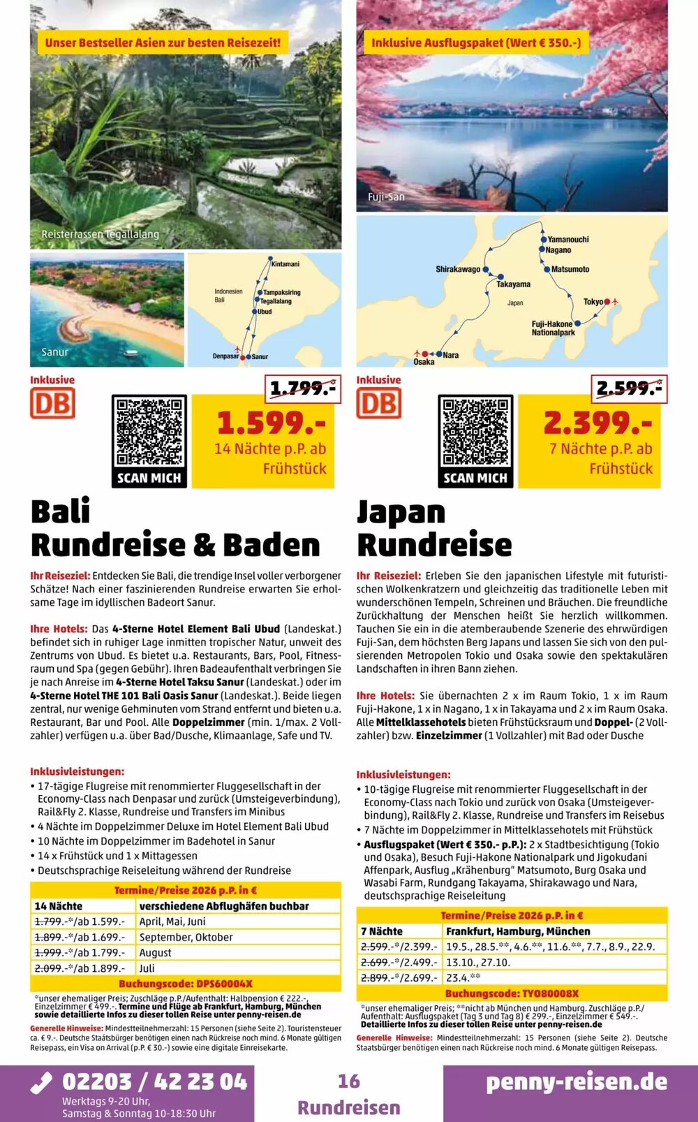Penny Reisen Prospekt (ab 01.02.2026) zum Blättern - Seite 16