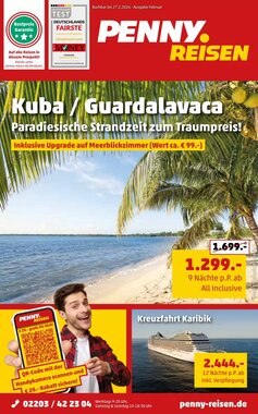 Penny Reisen Prospekt (ab 01.02.2026) zum Blättern