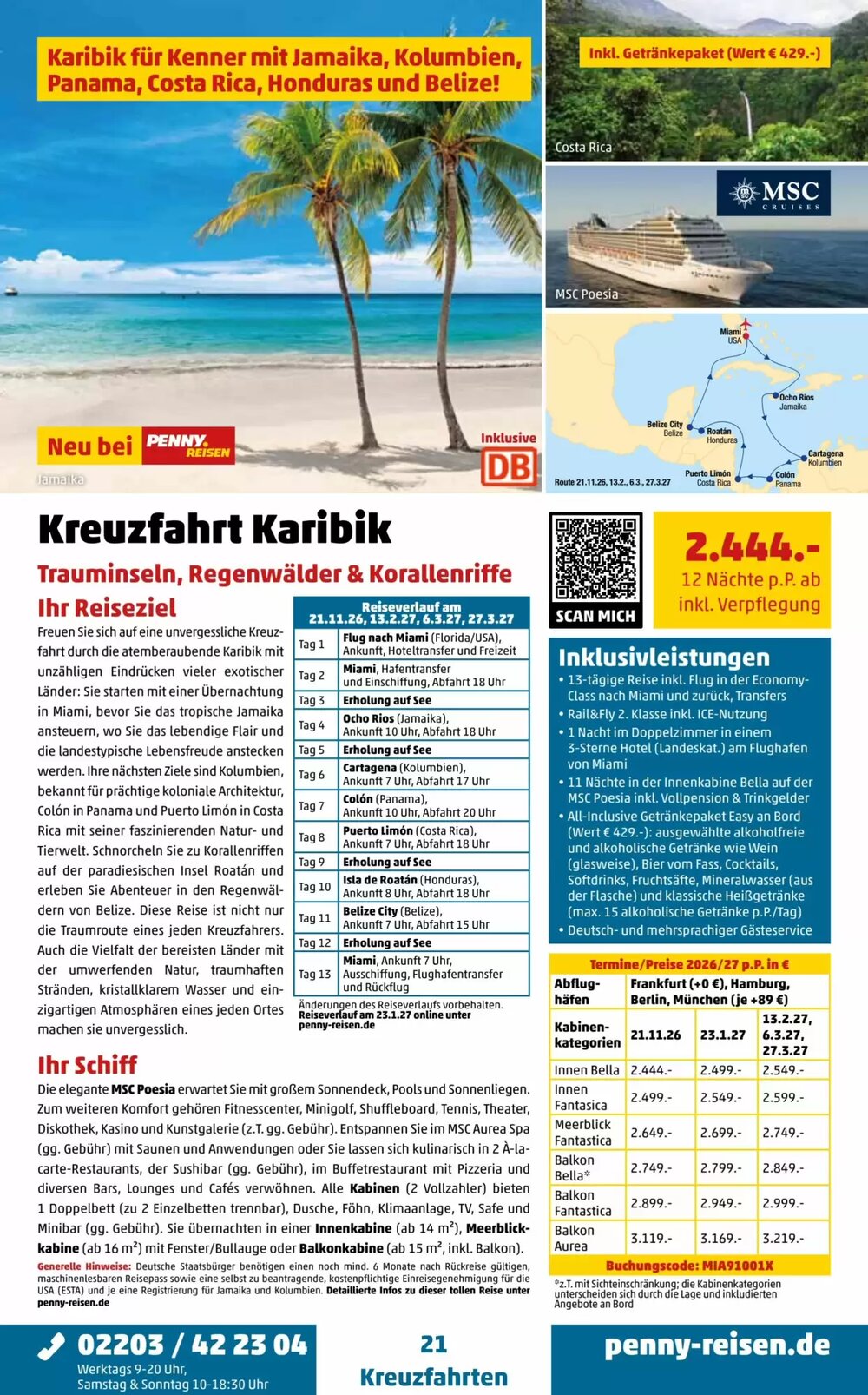 Penny Reisen Prospekt (ab 01.02.2026) zum Blättern - Seite 21