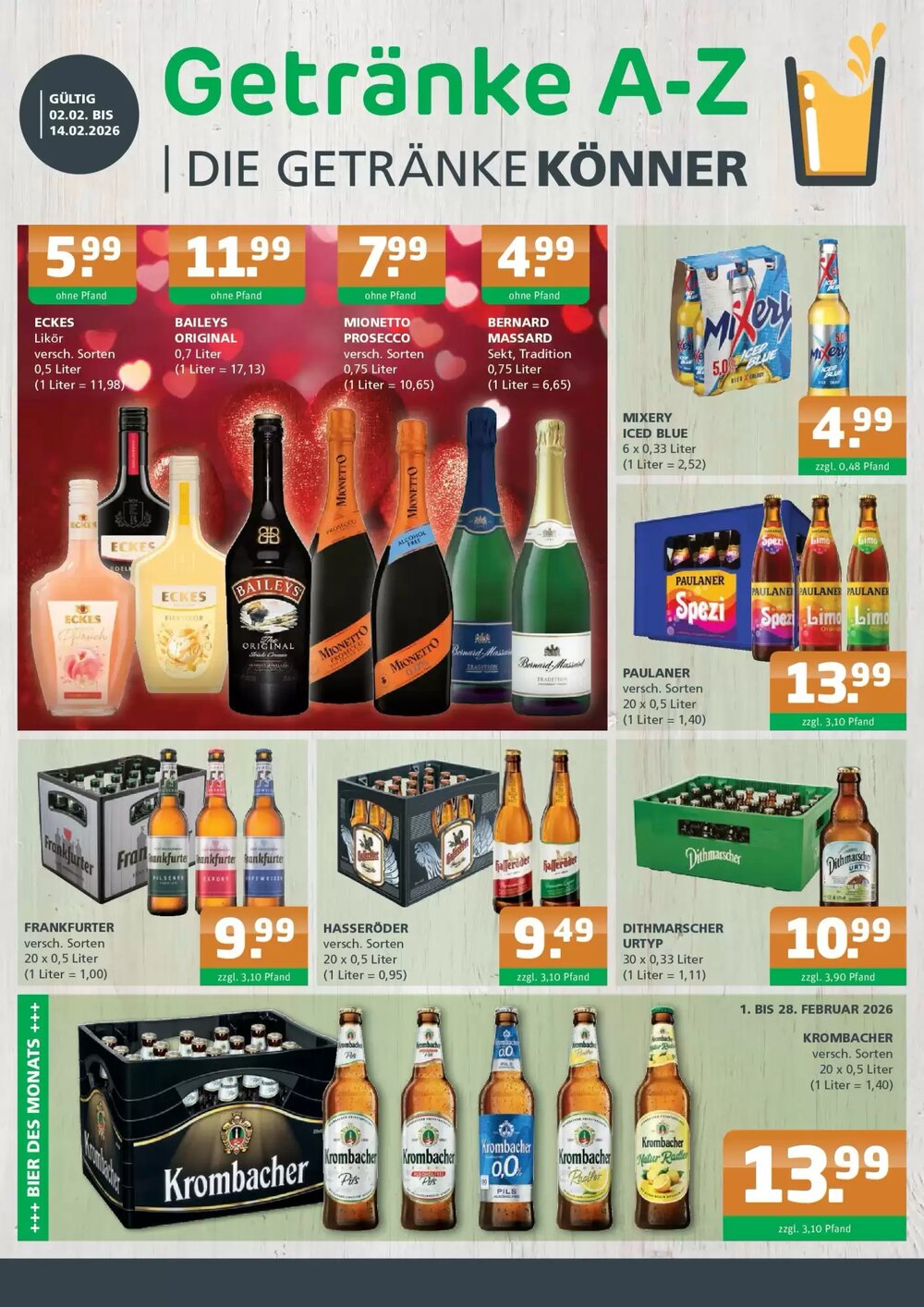Getränke A-Z Prospekt (ab 01.02.2026) zum Blättern - Seite 1