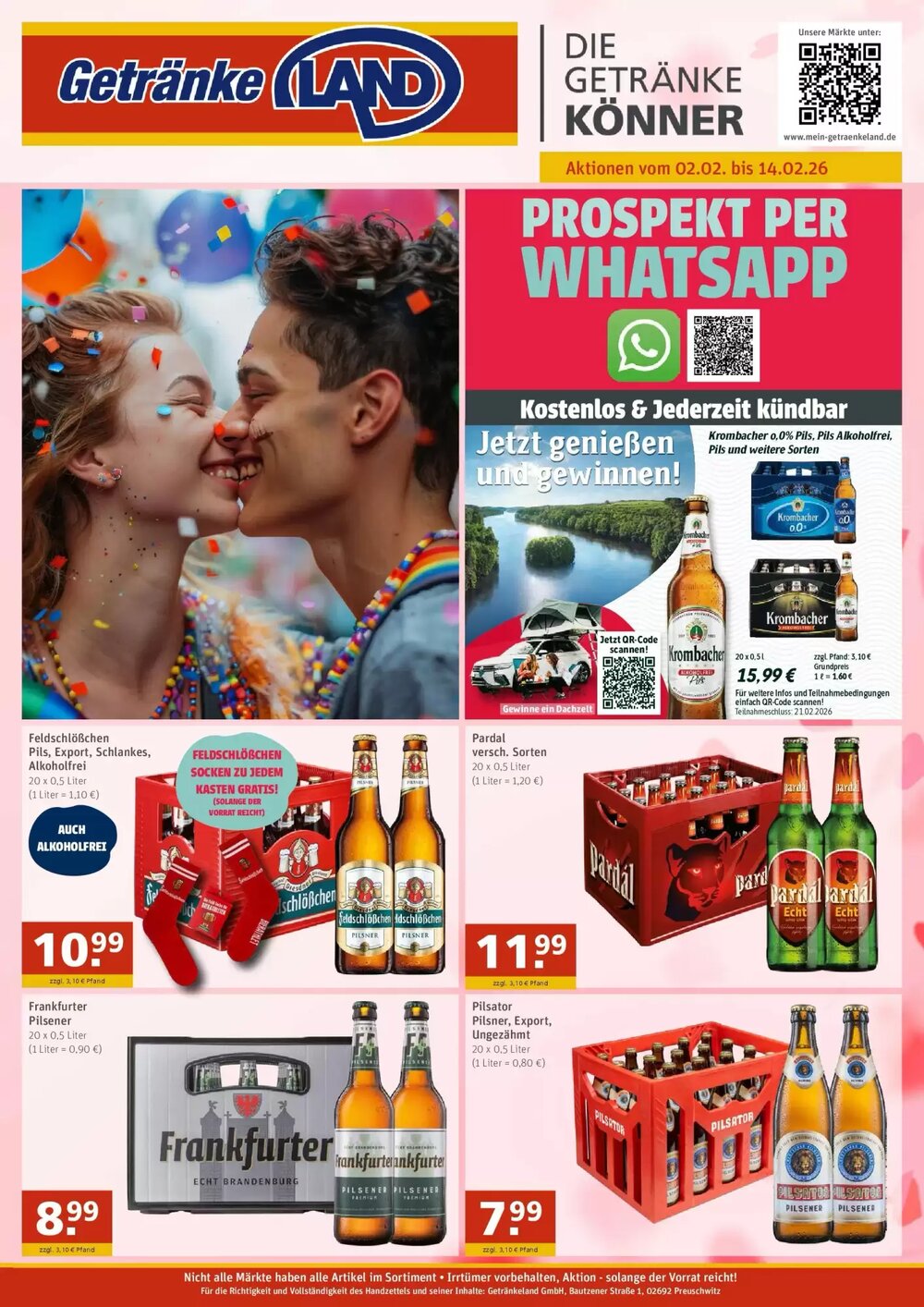 Getränkeland Prospekt (ab 01.02.2026) zum Blättern - Seite 1