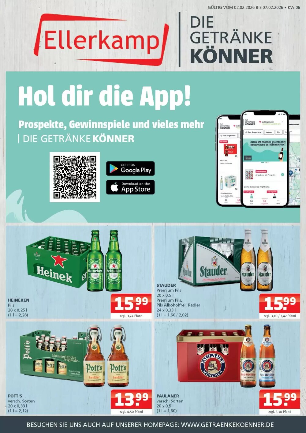 Ellerkamp Getränke Prospekt (ab 01.02.2026) zum Blättern - Seite 1