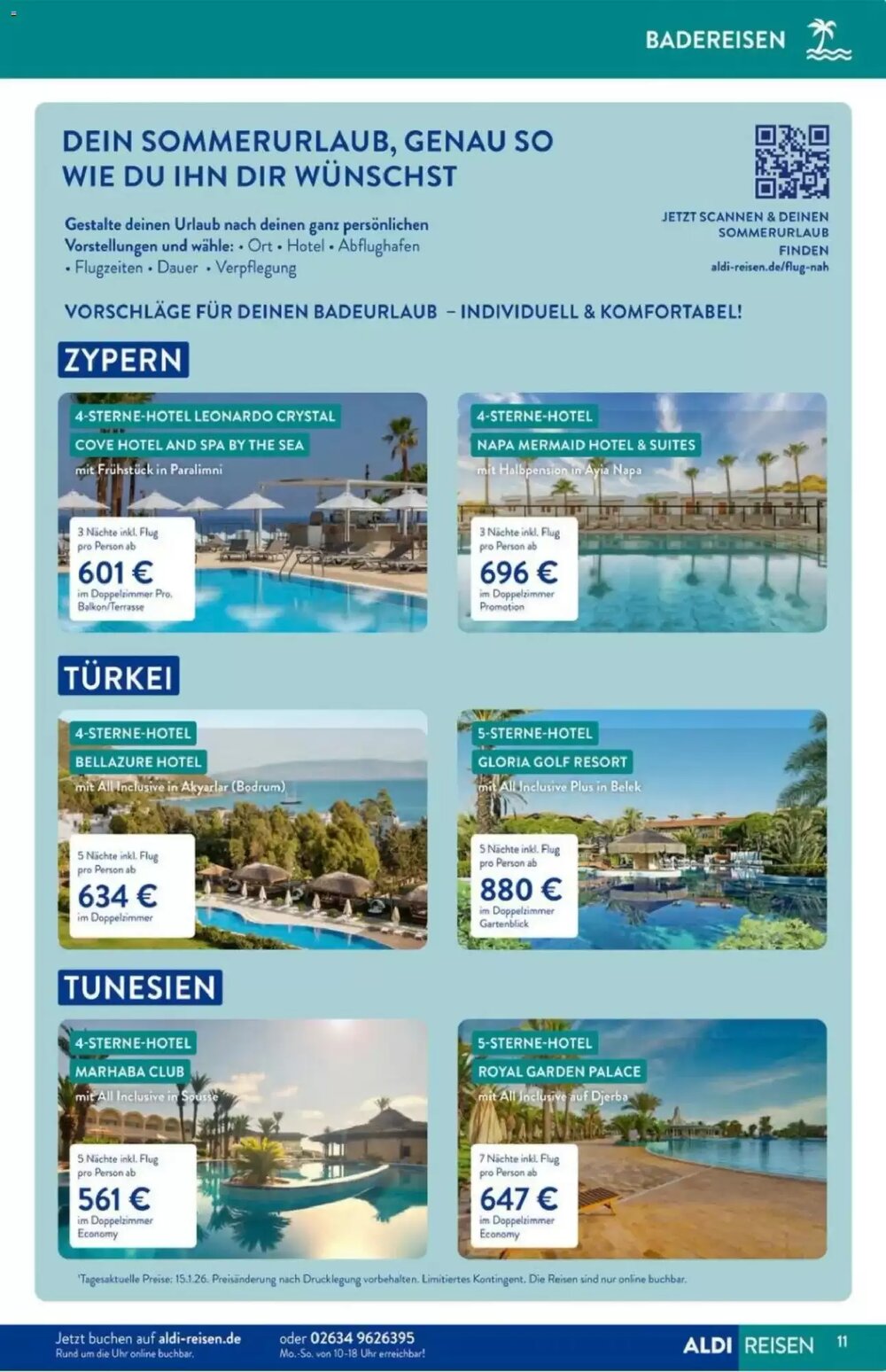 ALDI Nord Reisen Prospekt (ab 01.02.2026) zum Blättern - Seite 11
