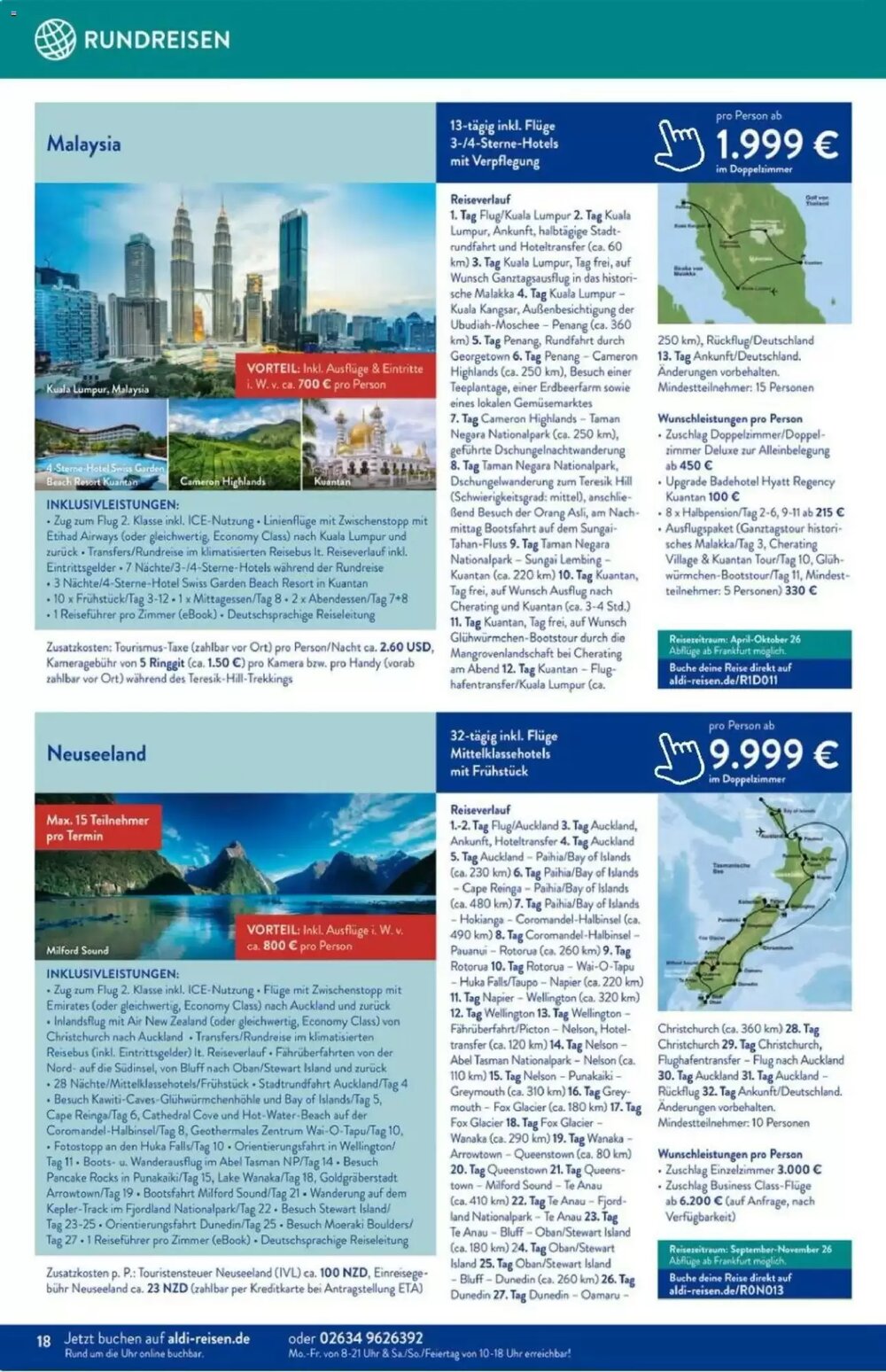 ALDI Nord Reisen Prospekt (ab 01.02.2026) zum Blättern - Seite 18