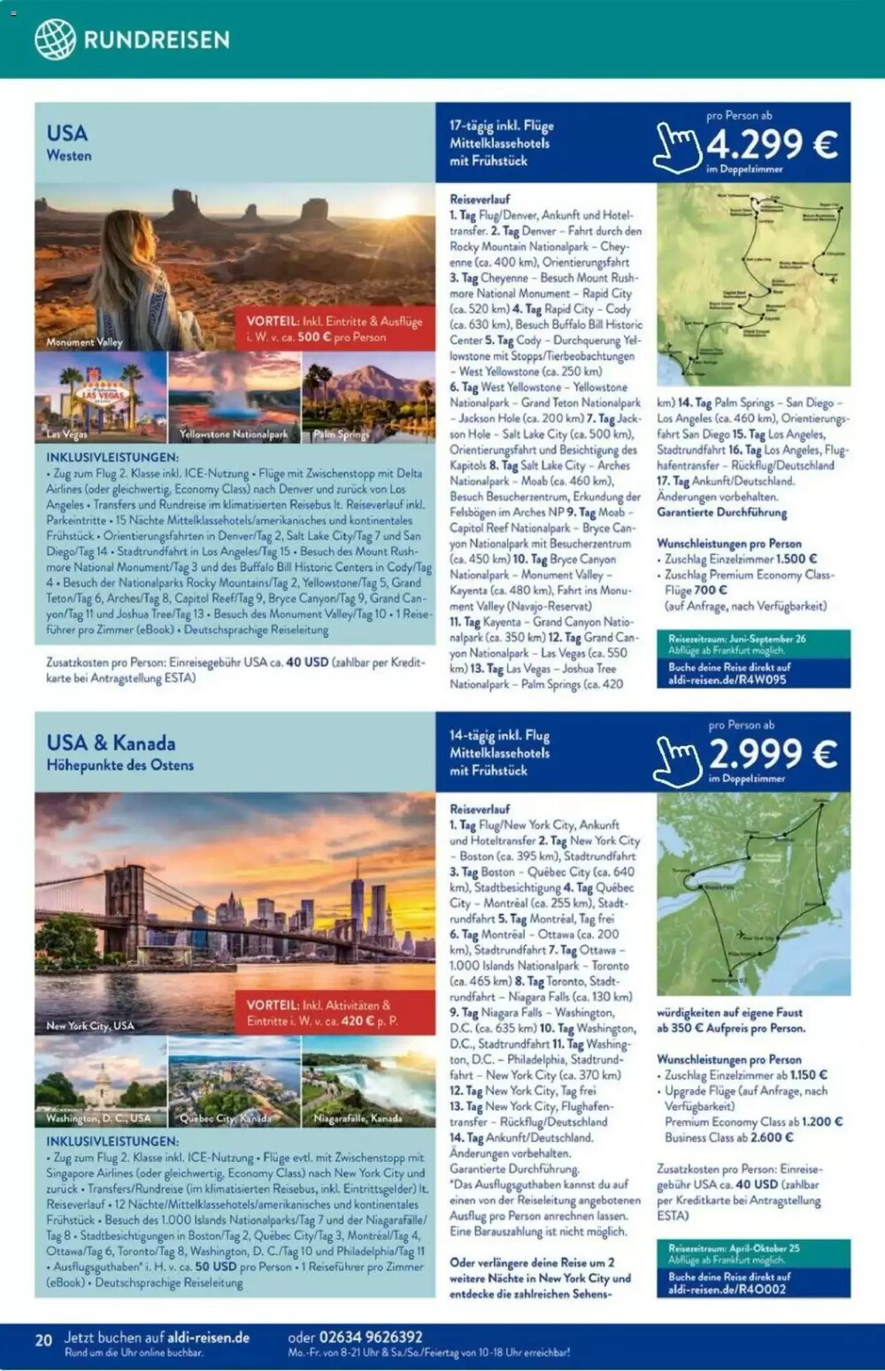 ALDI Nord Reisen Prospekt (ab 01.02.2026) zum Blättern - Seite 20