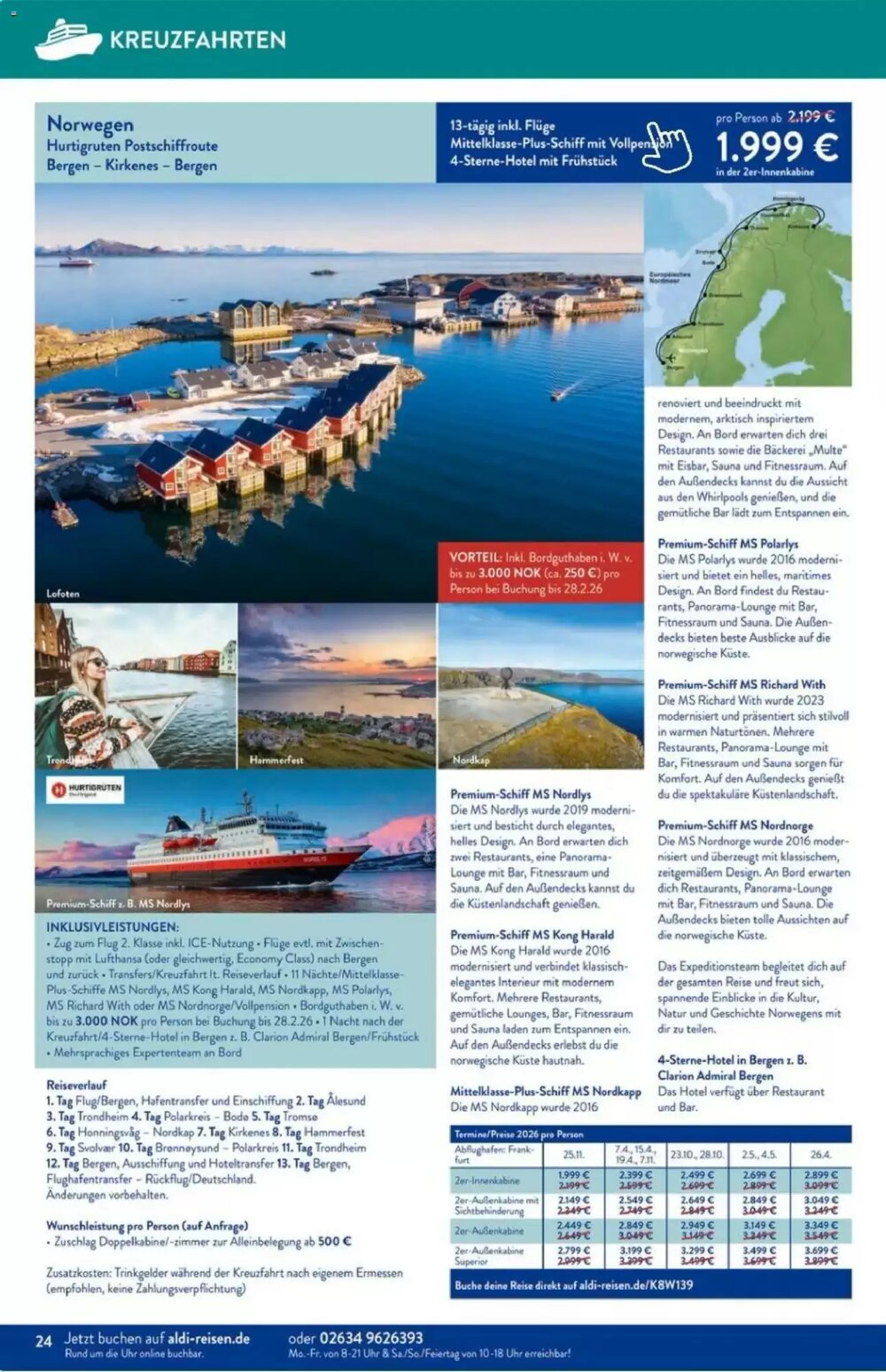 ALDI Nord Reisen Prospekt (ab 01.02.2026) zum Blättern - Seite 24