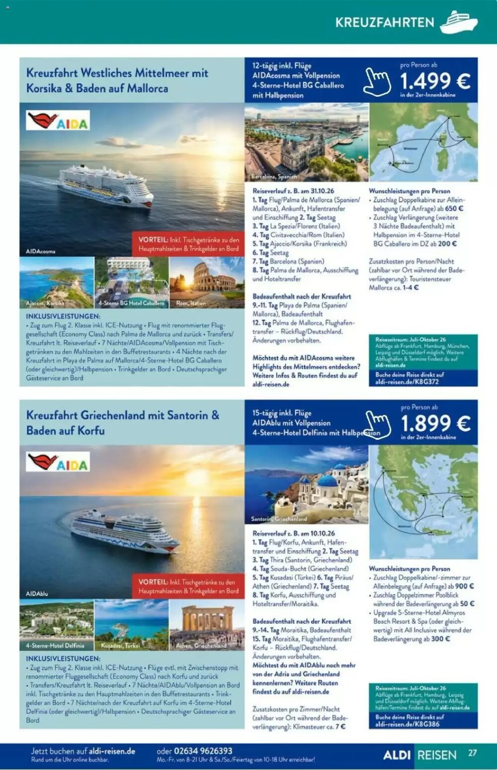 ALDI Nord Reisen Prospekt (ab 01.02.2026) zum Blättern - Seite 27