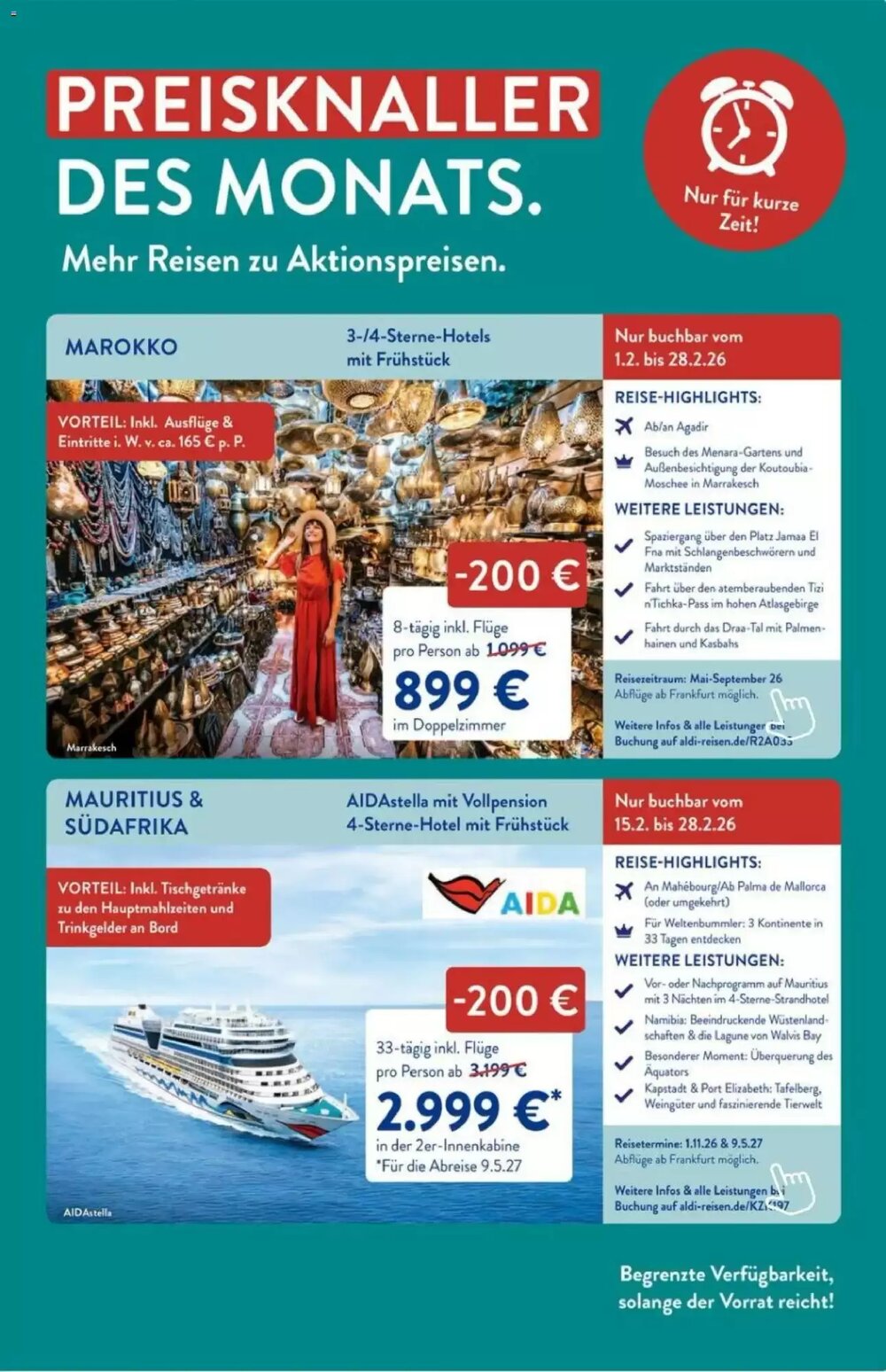 ALDI Nord Reisen Prospekt (ab 01.02.2026) zum Blättern - Seite 3