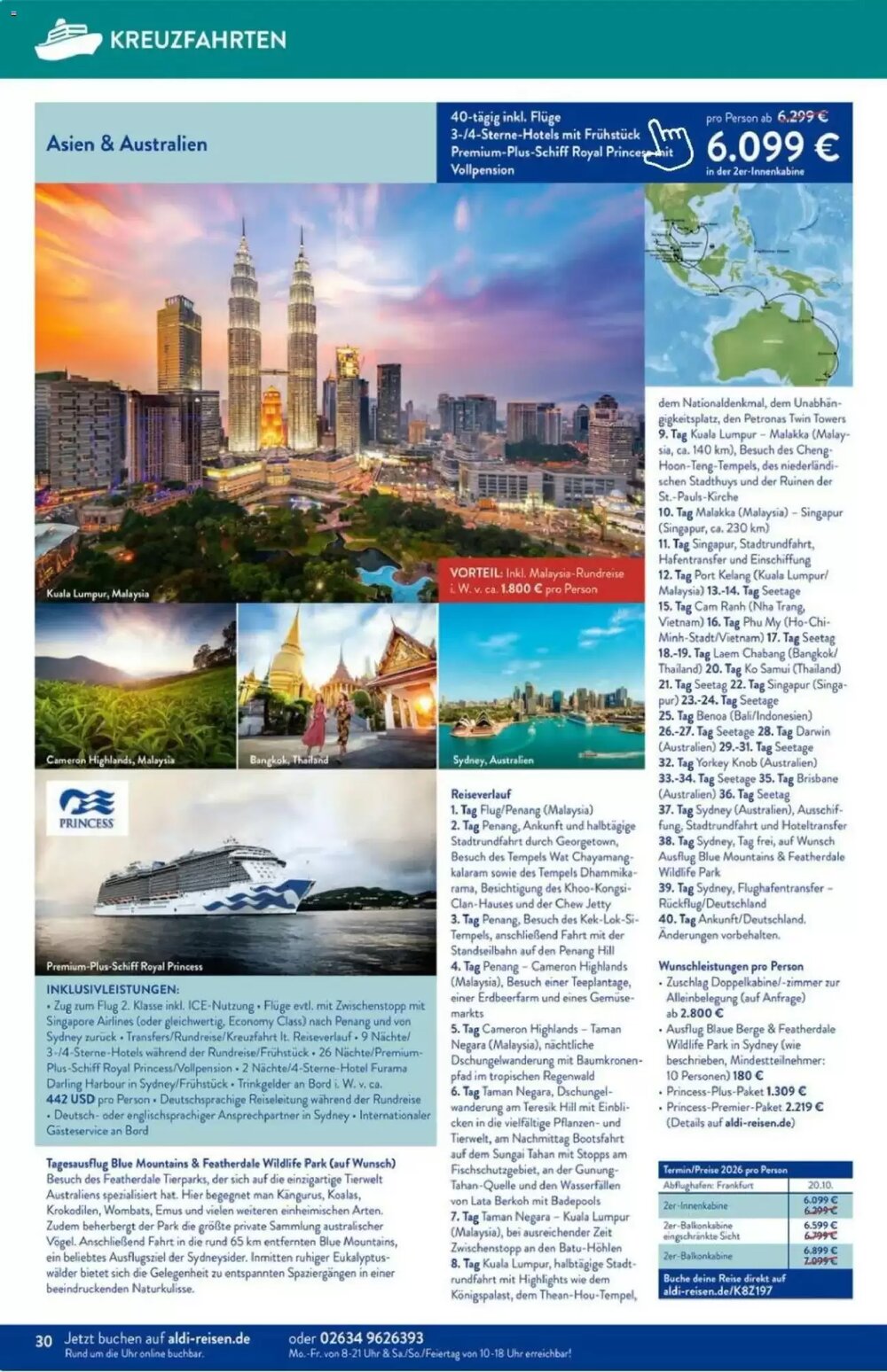 ALDI Nord Reisen Prospekt (ab 01.02.2026) zum Blättern - Seite 30