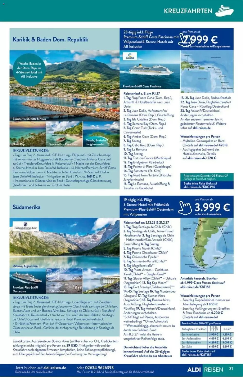 ALDI Nord Reisen Prospekt (ab 01.02.2026) zum Blättern - Seite 31