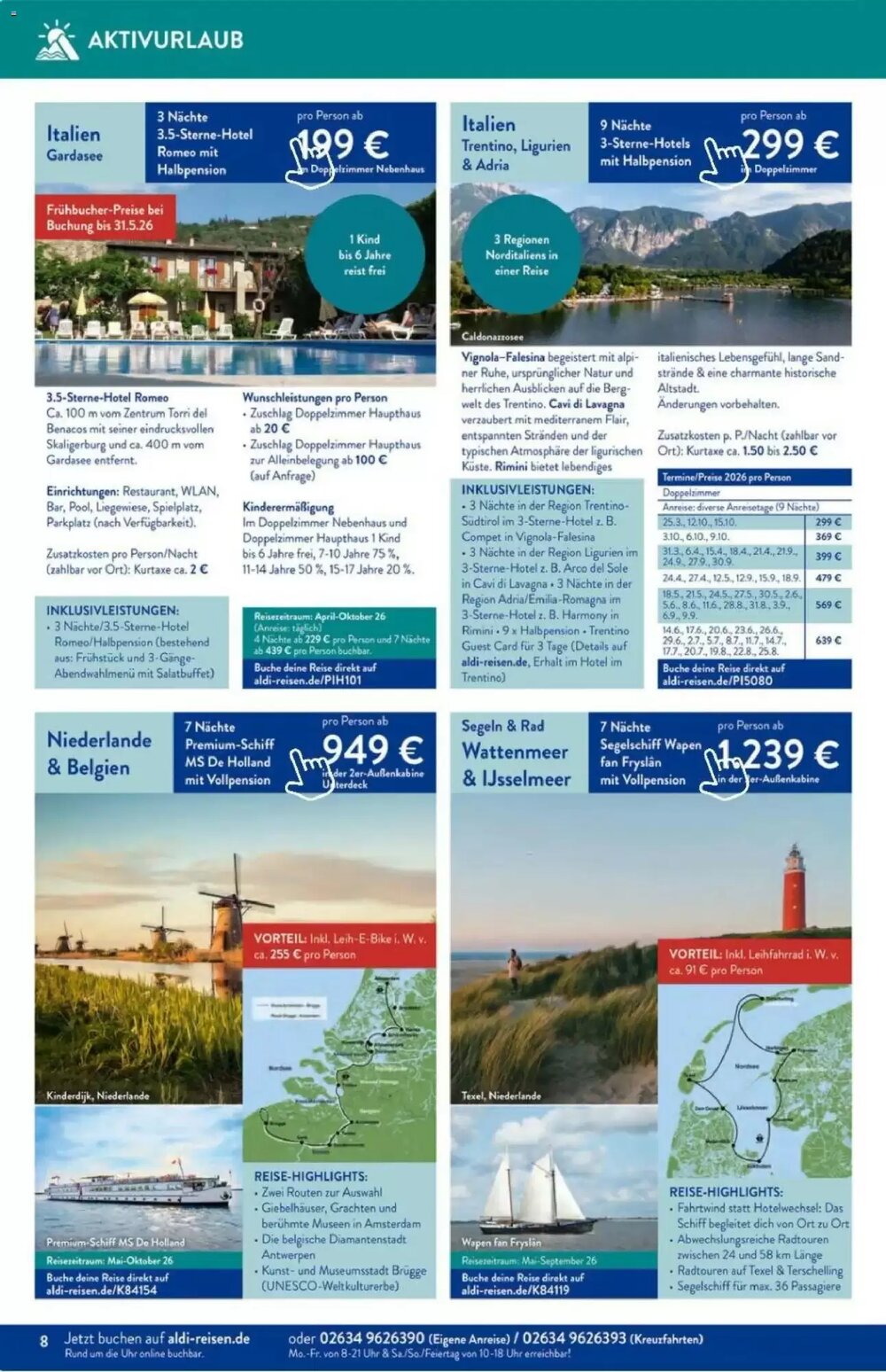 ALDI Nord Reisen Prospekt (ab 01.02.2026) zum Blättern - Seite 8