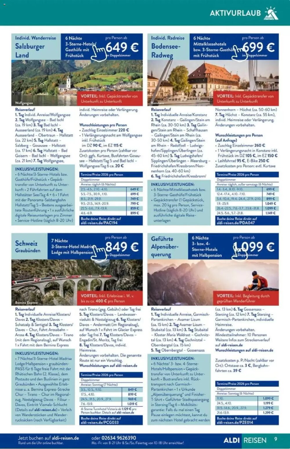 ALDI Nord Reisen Prospekt (ab 01.02.2026) zum Blättern - Seite 9