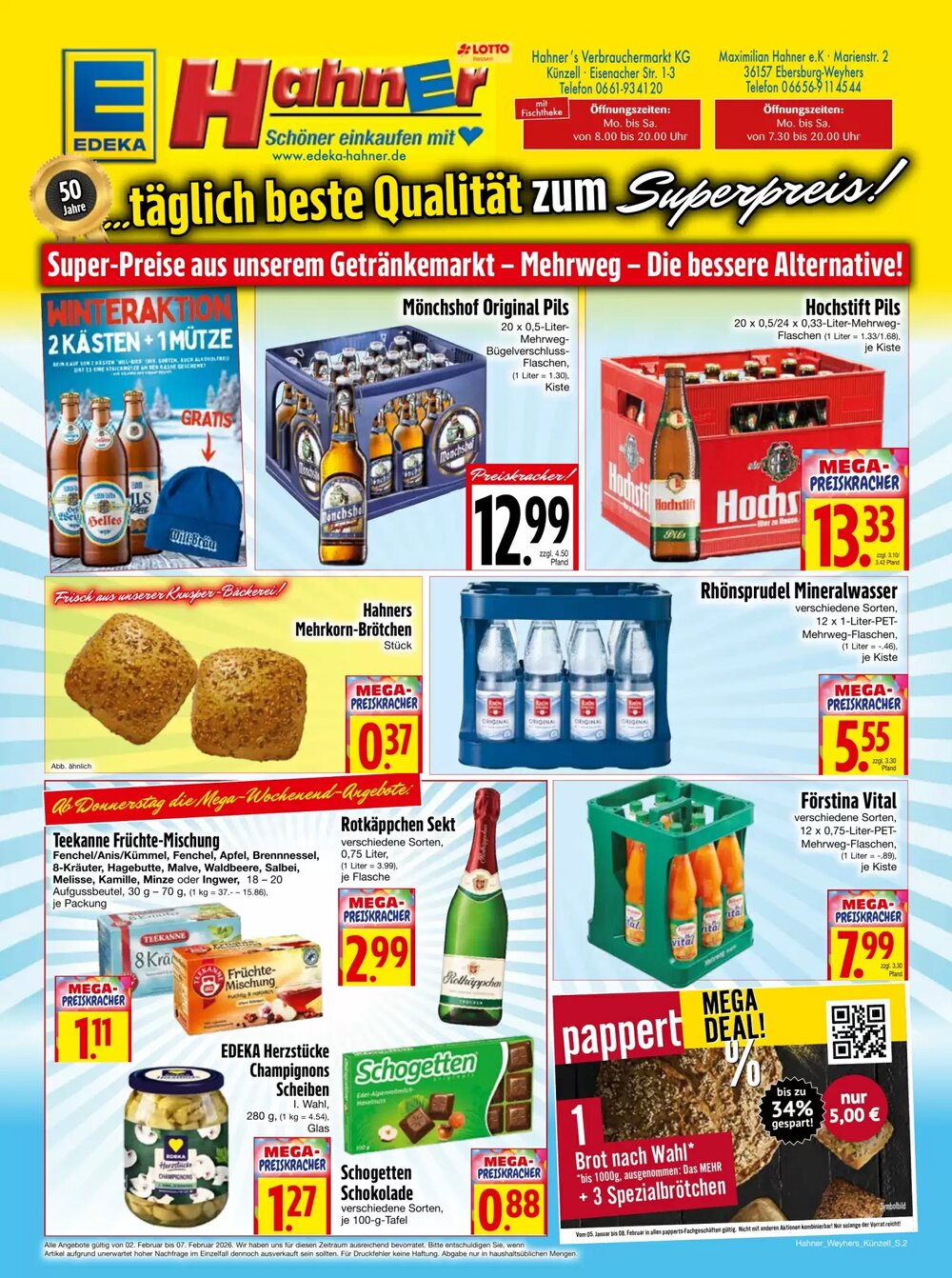 EDEKA Hahner Prospekt (ab 01.02.2026) zum Blättern - Seite 2