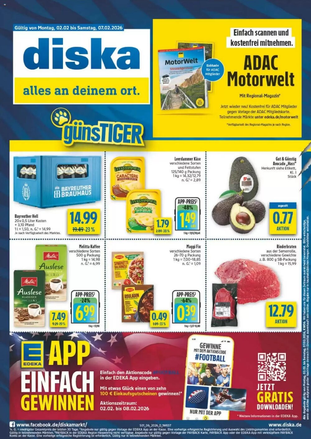 diska Prospekt (ab 02.02.2026) zum Blättern - Seite 1