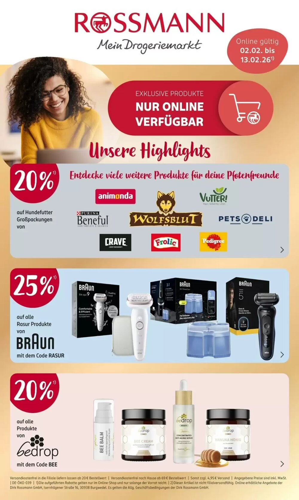 Rossmann Prospekt (ab 02.02.2026) zum Blättern - Seite 1