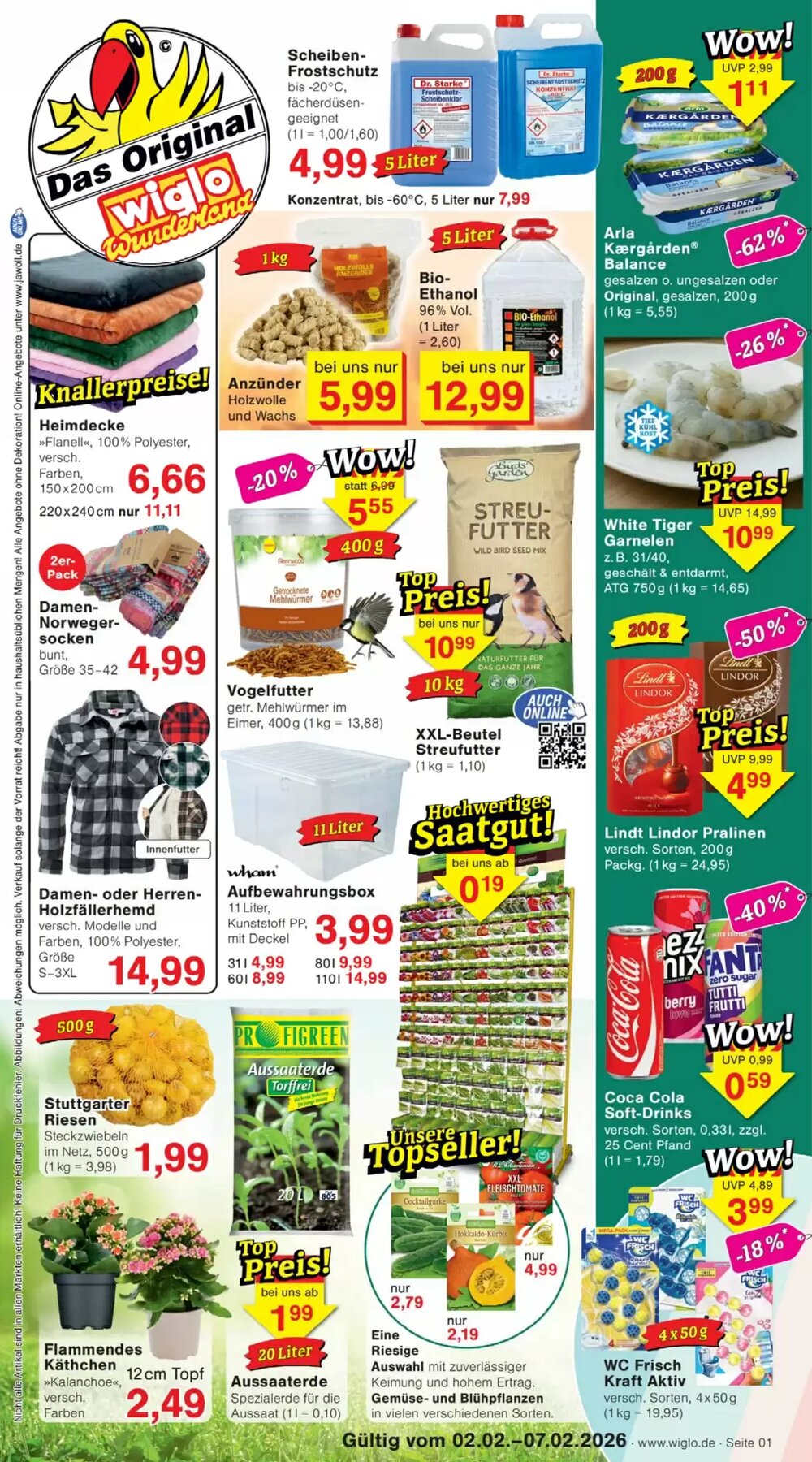 Wiglo Wunderland Prospekt (ab 02.02.2026) zum Blättern - Seite 1