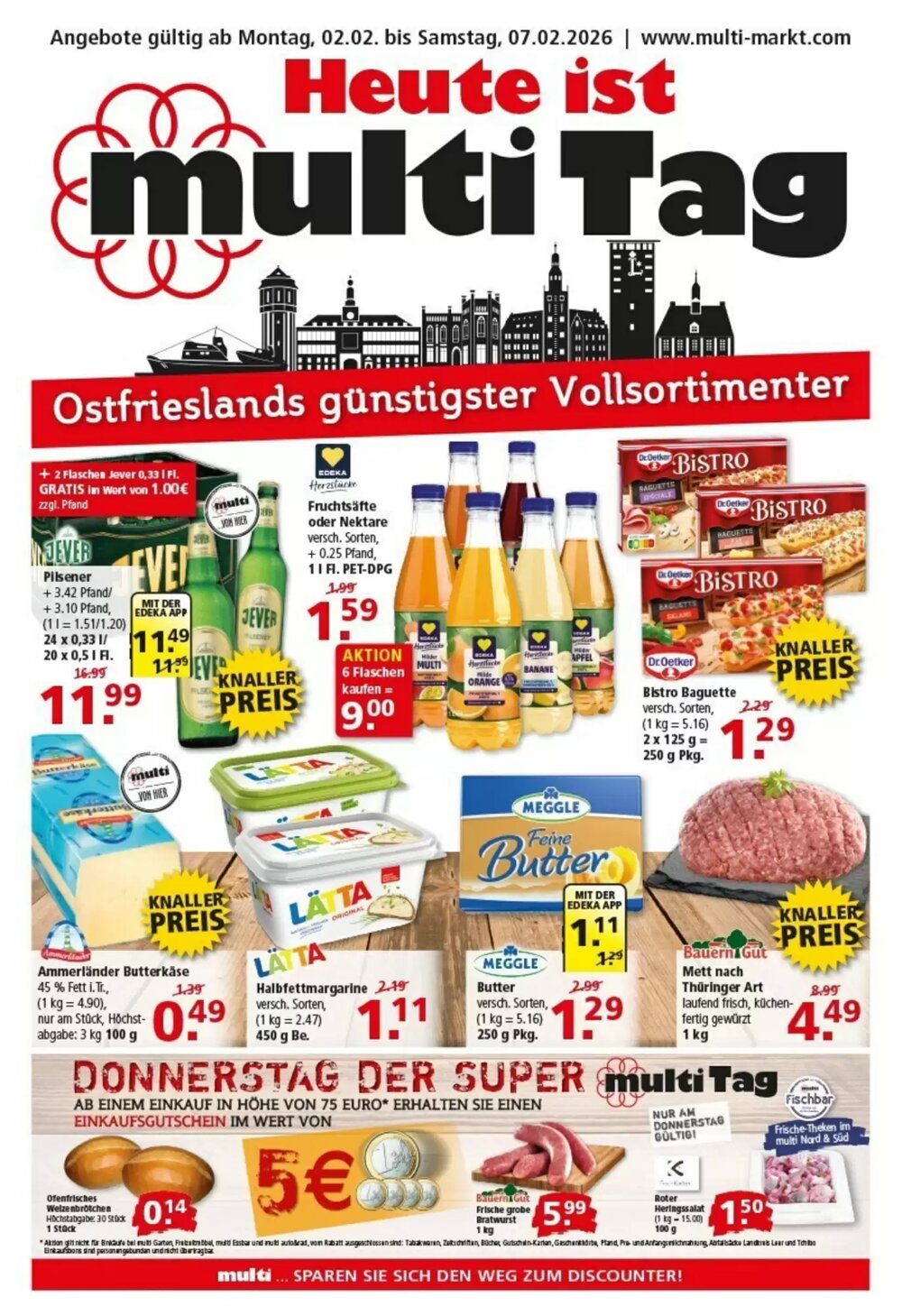 Multi Markt Prospekt (ab 02.02.2026) zum Blättern - Seite 1