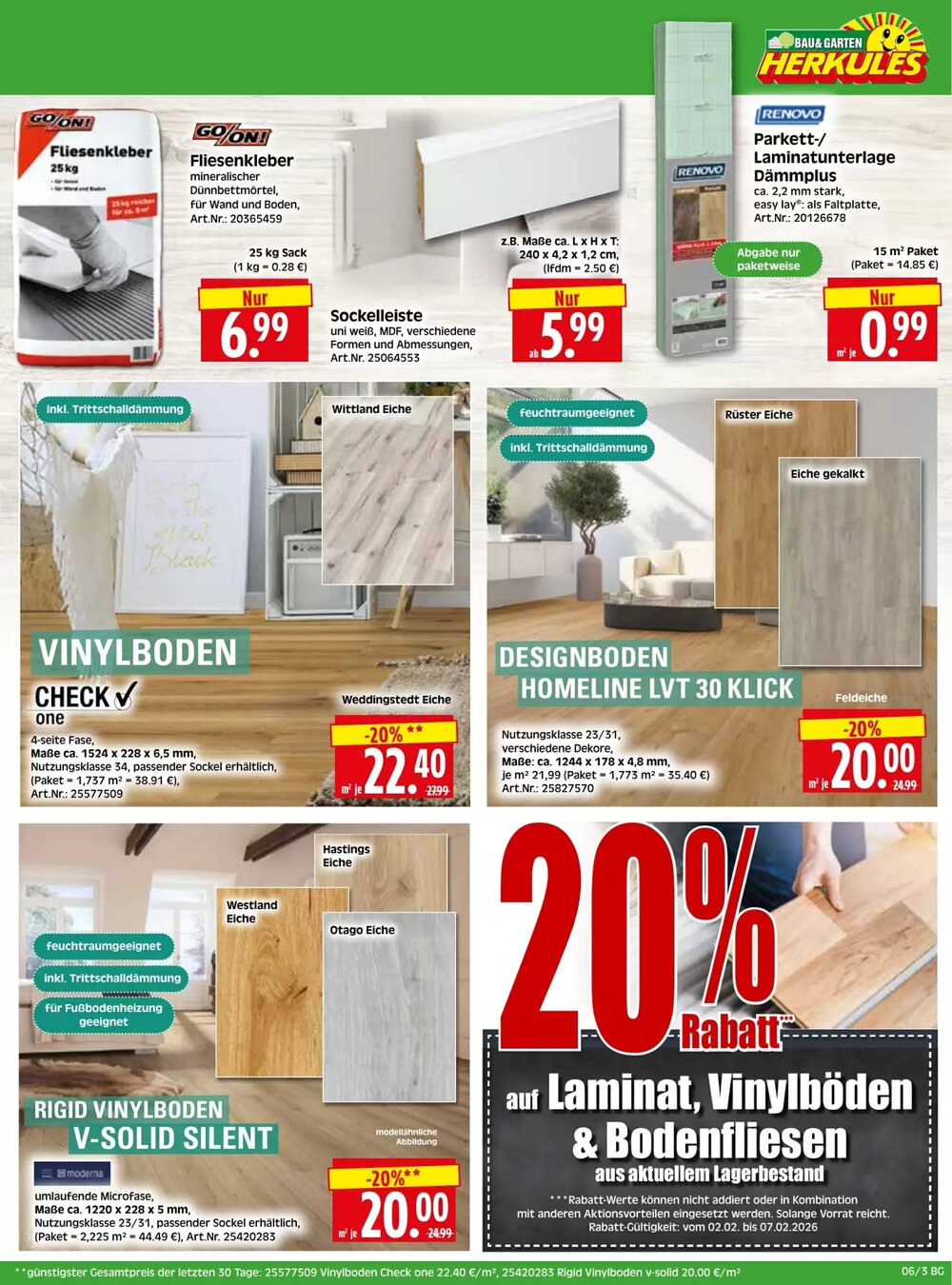 Herkules Baumarkt Prospekt (ab 02.02.2026) zum Blättern - Seite 3