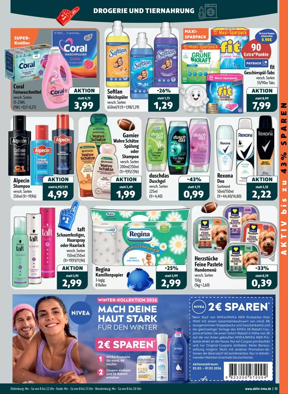 Aktiv Irma Prospekt (ab 02.02.2026) zum Blättern - Seite 13