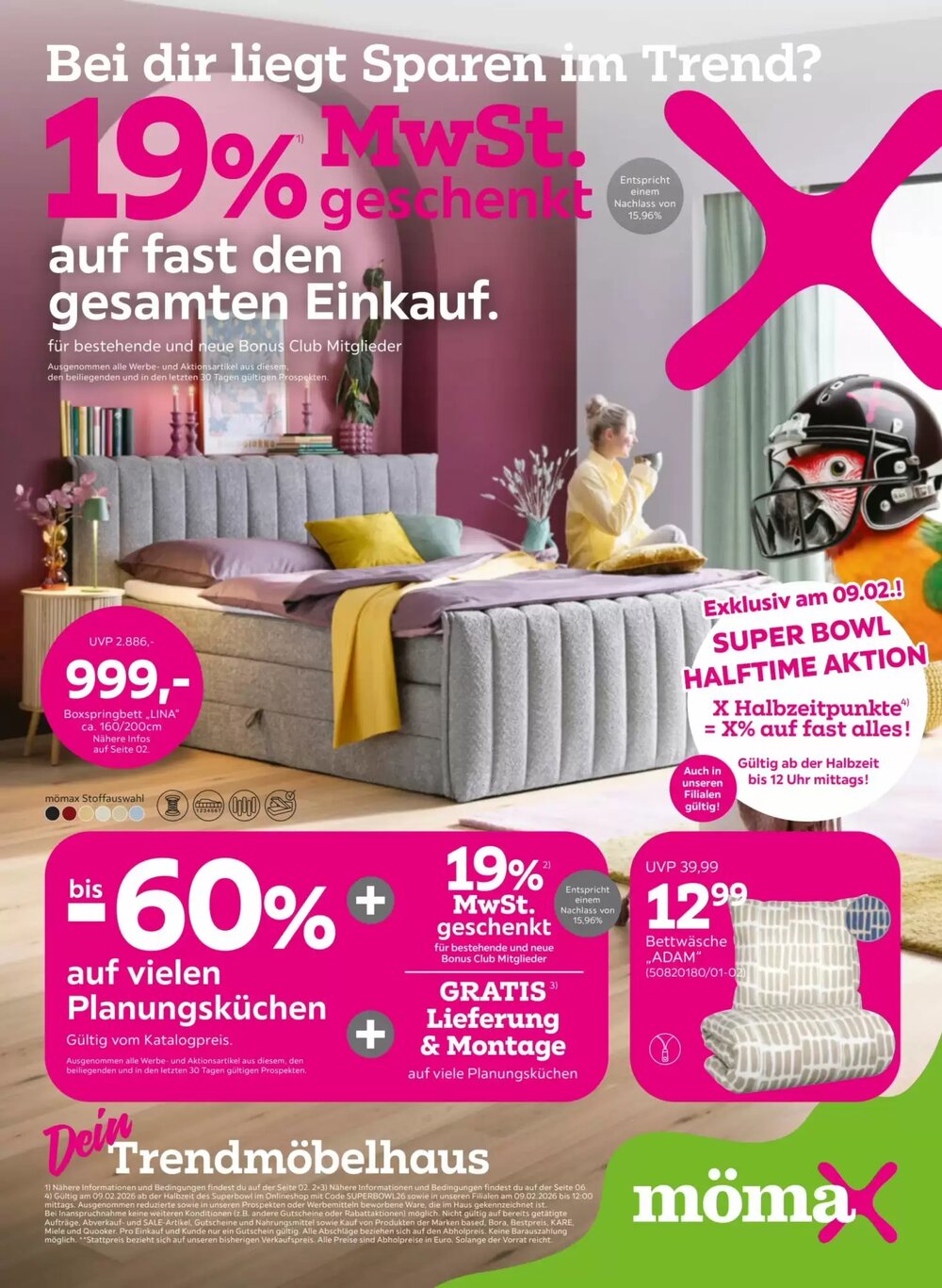 Mömax Prospekt (ab 02.02.2026) zum Blättern - Seite 1