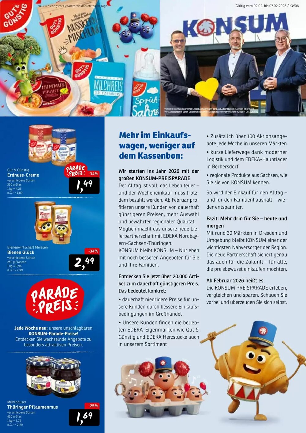 KONSUM Prospekt (ab 02.02.2026) zum Blättern - Seite 3