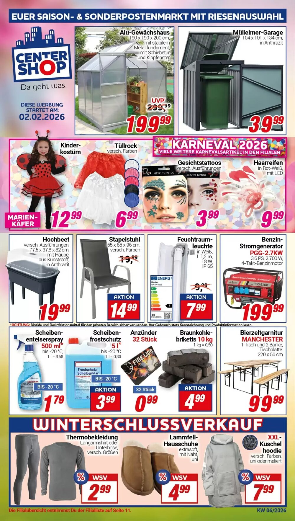 CENTERSHOP Prospekt (ab 02.02.2026) zum Blättern - Seite 1