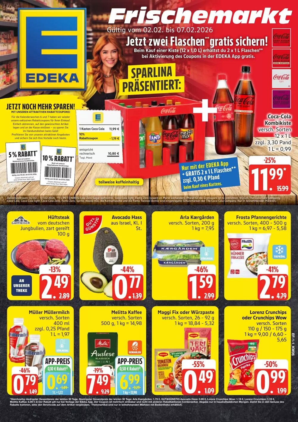 Edeka Frischemarkt Prospekt (ab 02.02.2026) zum Blättern - Seite 1