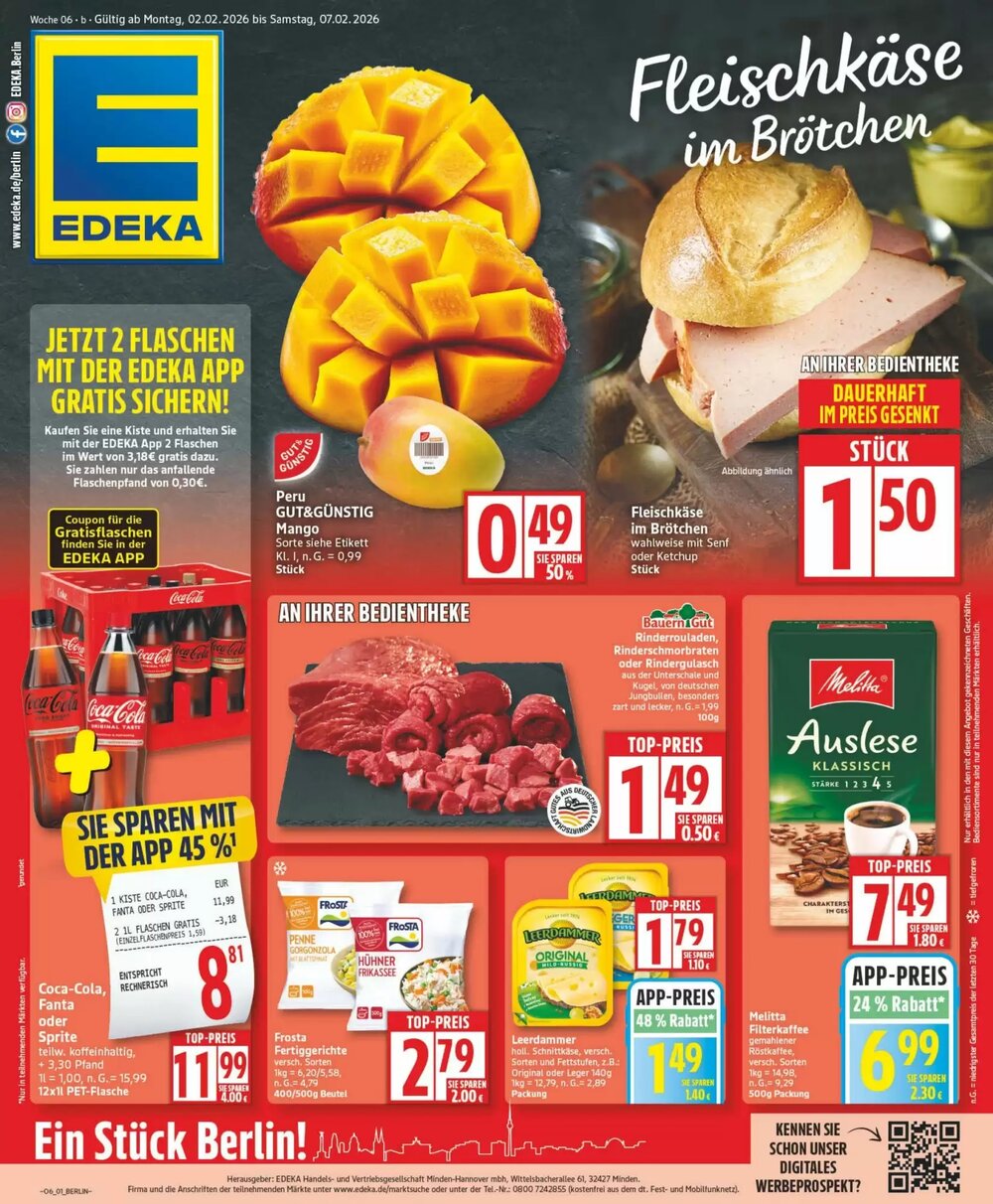 Edeka Prospekt (ab 02.02.2026) zum Blättern - Seite 1