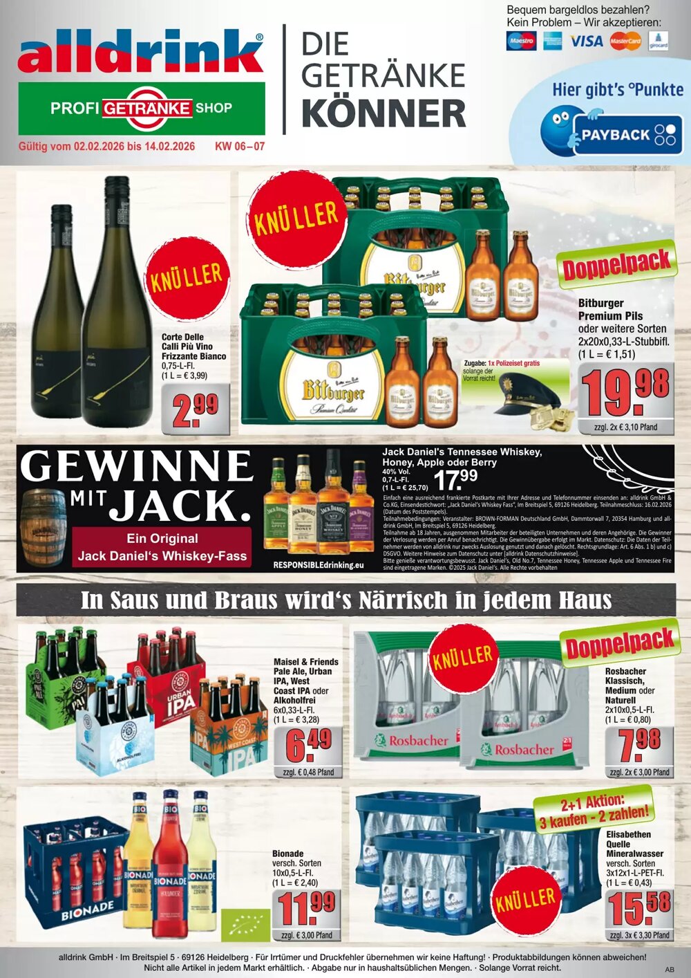 alldrink Prospekt (ab 02.02.2026) zum Blättern - Seite 1