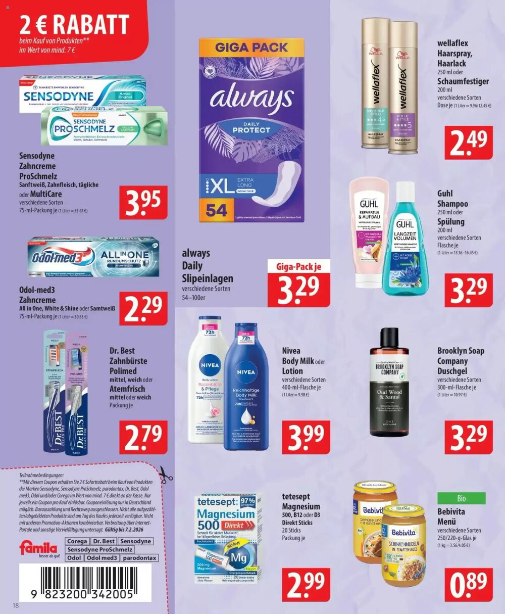 Famila Nord Ost Prospekt (ab 02.02.2026) zum Blättern - Seite 18