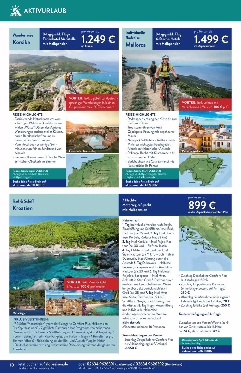 Aldi Süd Reisen Prospekt (ab 02.02.2026) zum Blättern - Seite 10