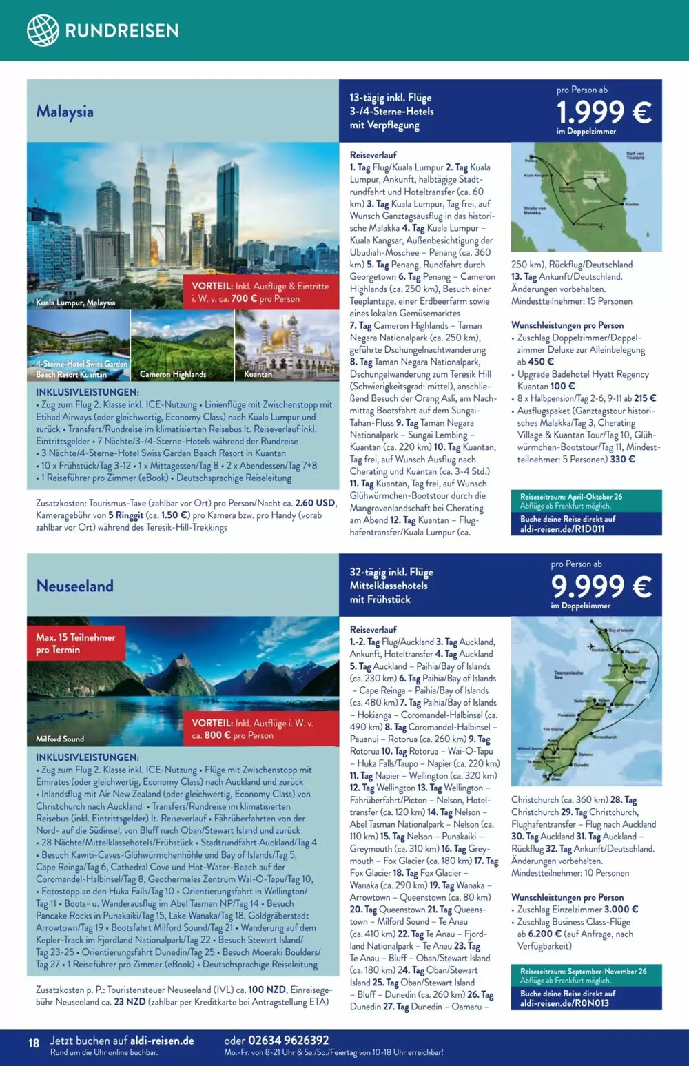 Aldi Süd Reisen Prospekt (ab 02.02.2026) zum Blättern - Seite 18
