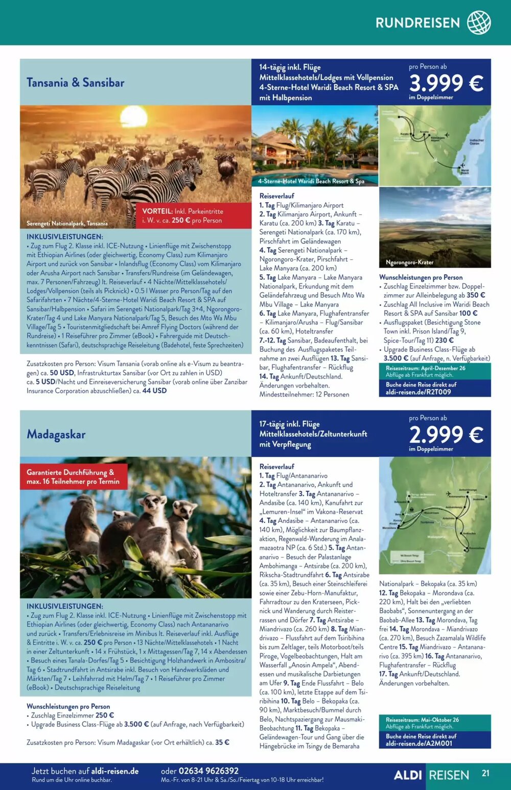 Aldi Süd Reisen Prospekt (ab 02.02.2026) zum Blättern - Seite 21