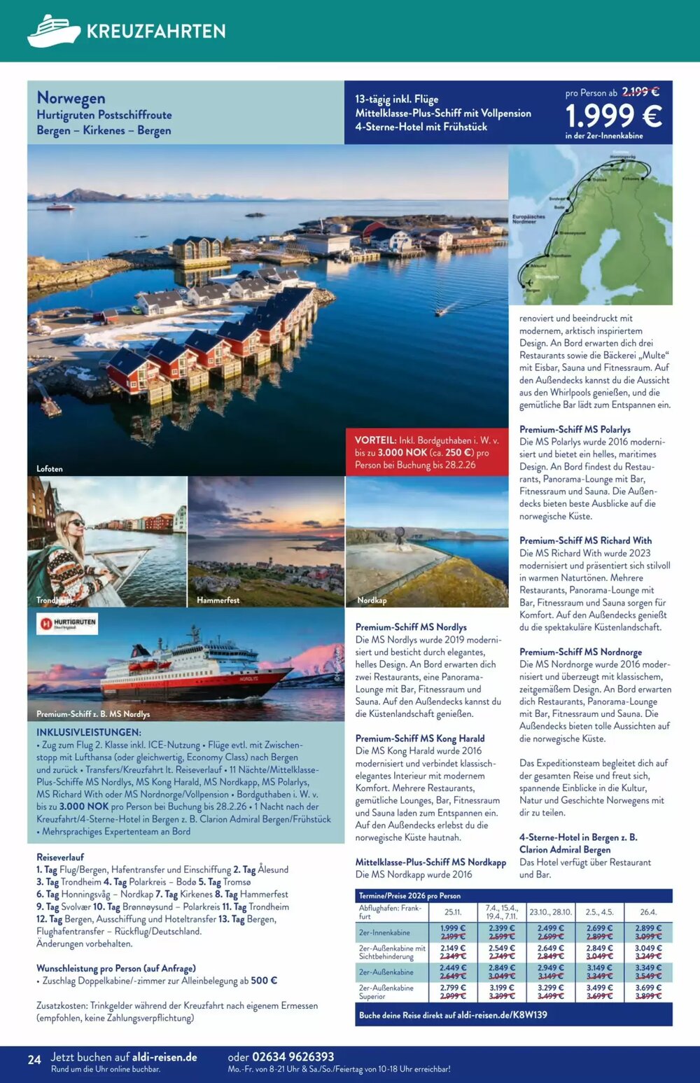 Aldi Süd Reisen Prospekt (ab 02.02.2026) zum Blättern - Seite 24