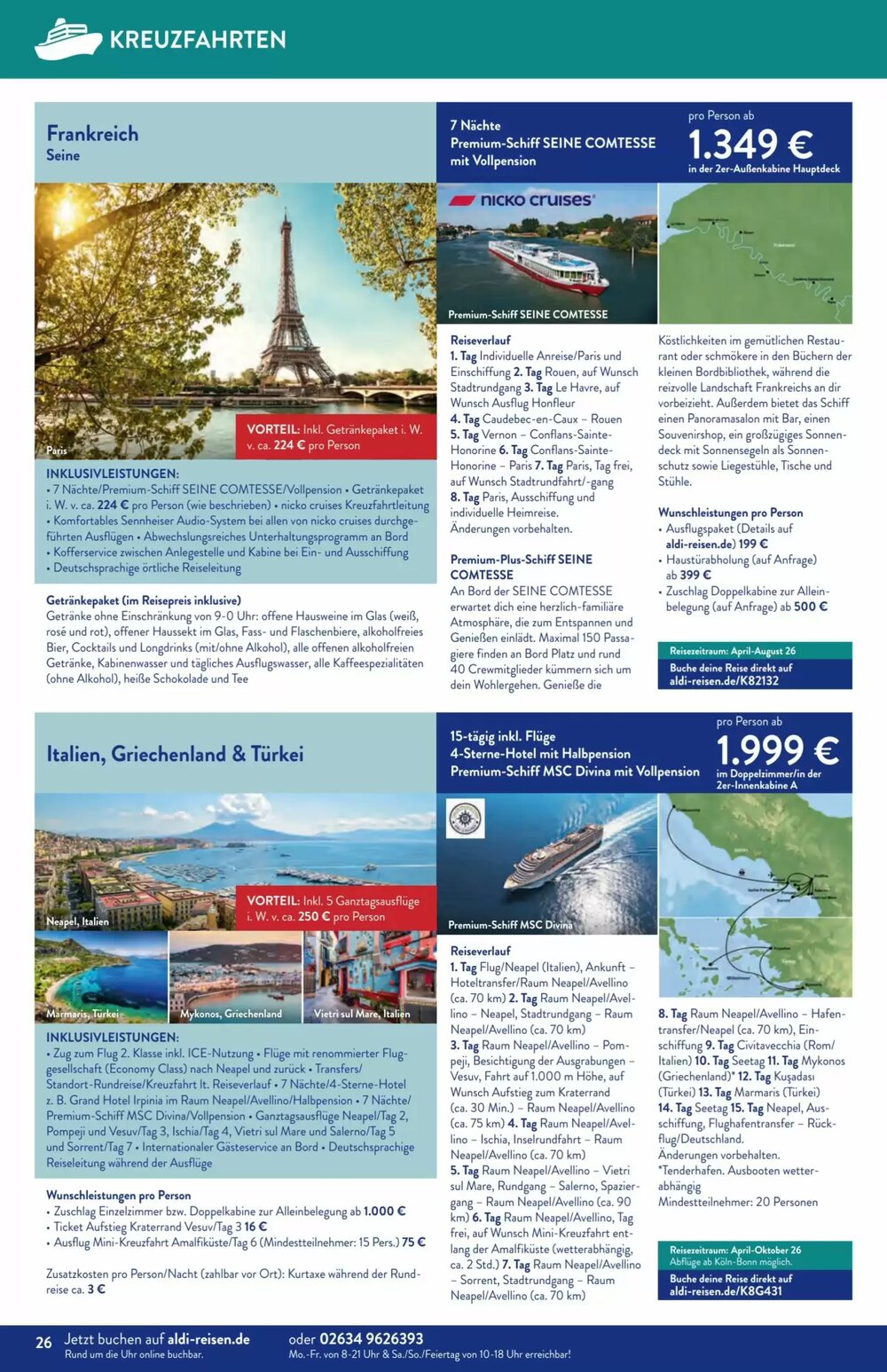 Aldi Süd Reisen Prospekt (ab 02.02.2026) zum Blättern - Seite 26