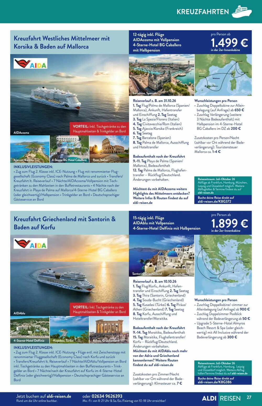 Aldi Süd Reisen Prospekt (ab 02.02.2026) zum Blättern - Seite 27