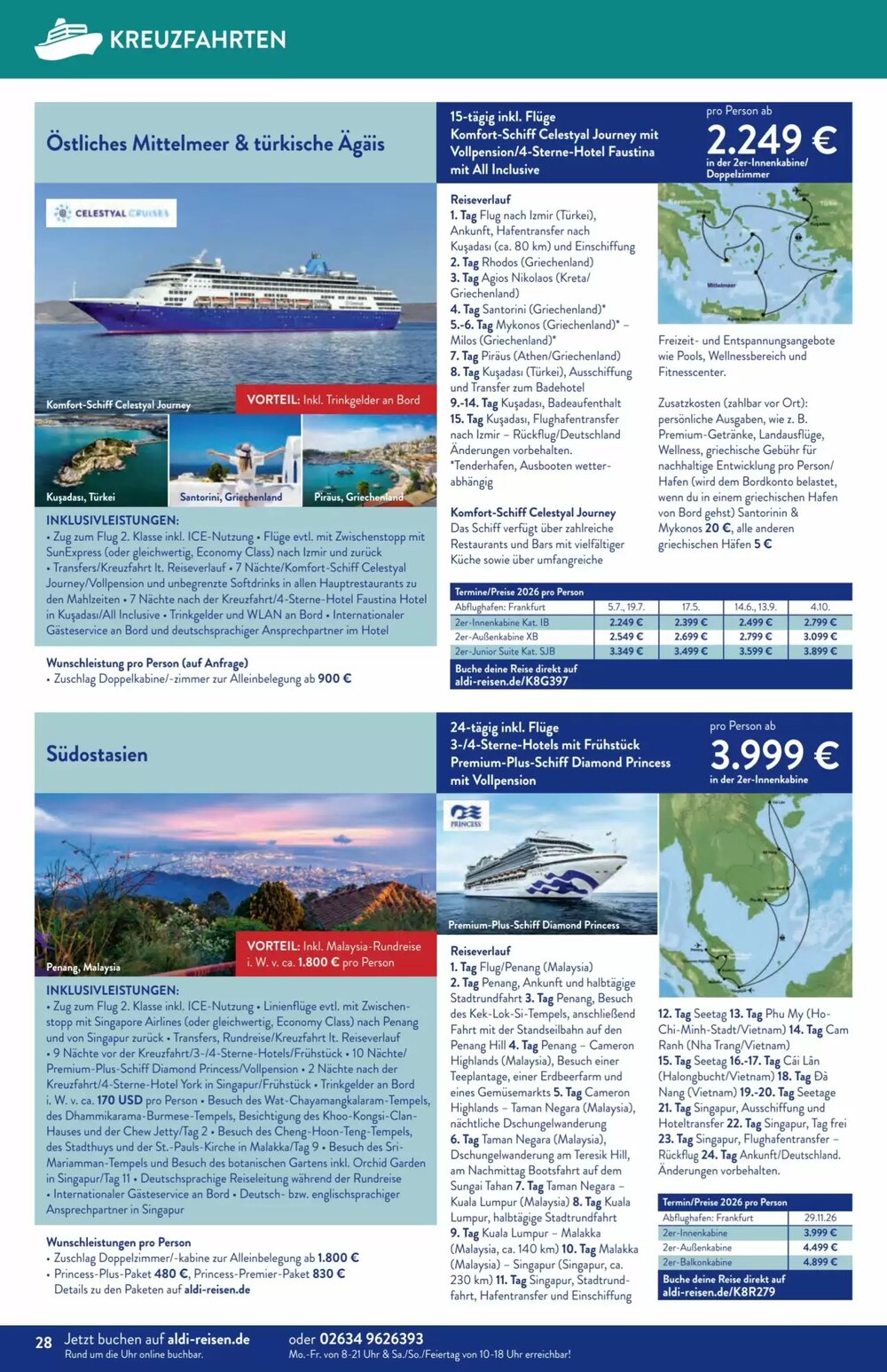 Aldi Süd Reisen Prospekt (ab 02.02.2026) zum Blättern - Seite 28