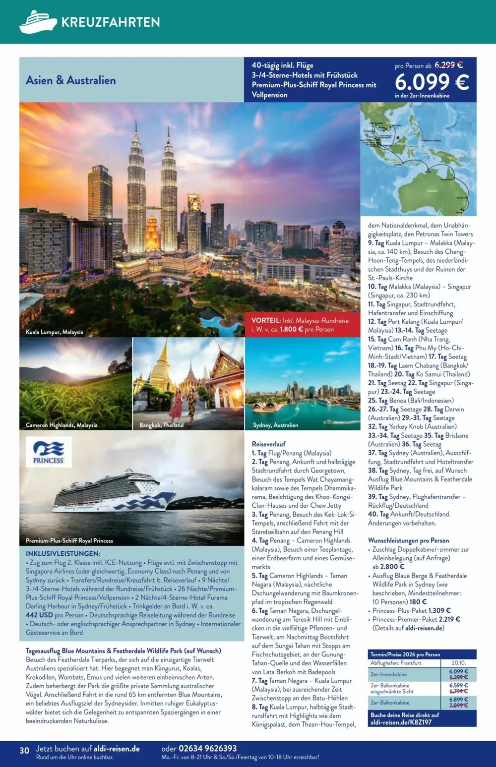 Aldi Süd Reisen Prospekt (ab 02.02.2026) zum Blättern - Seite 30