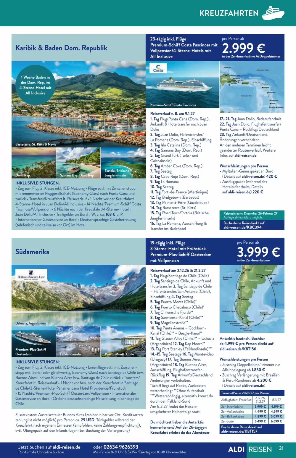 Aldi Süd Reisen Prospekt (ab 02.02.2026) zum Blättern - Seite 31